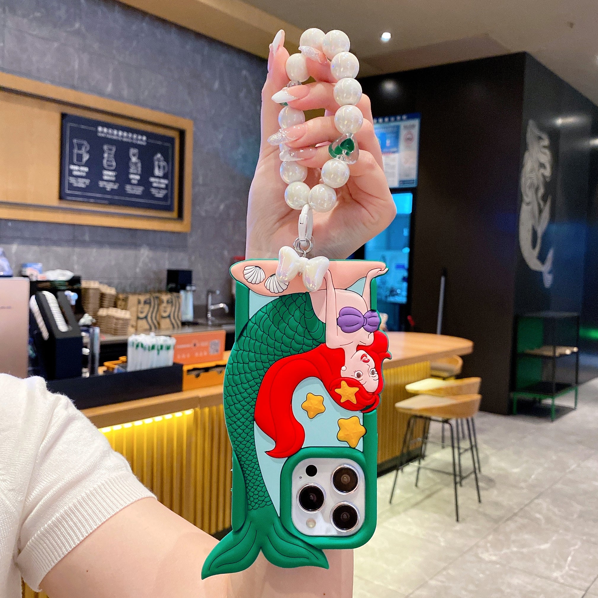 3D Mermaid Silicon Phone Cases For iPhone 15 Pro