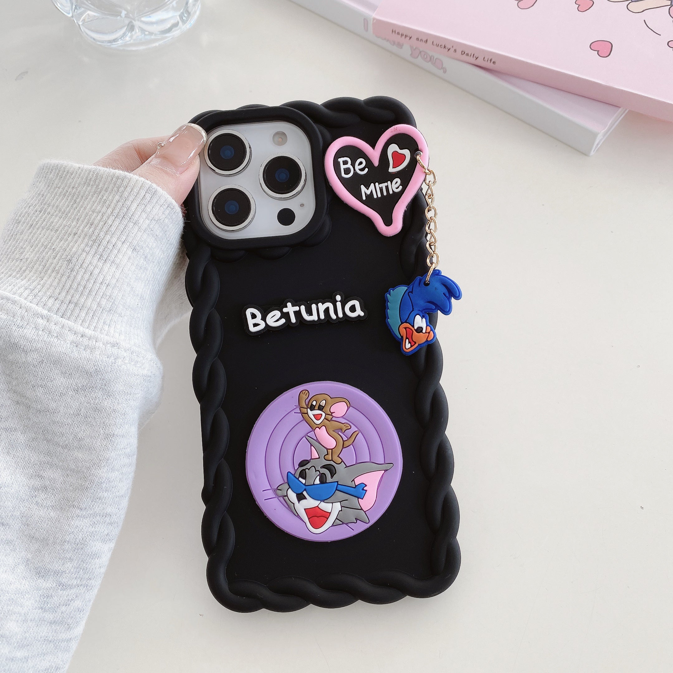 Be Mine Tom-Jerry Silicon Phone Cases For iPhone 16