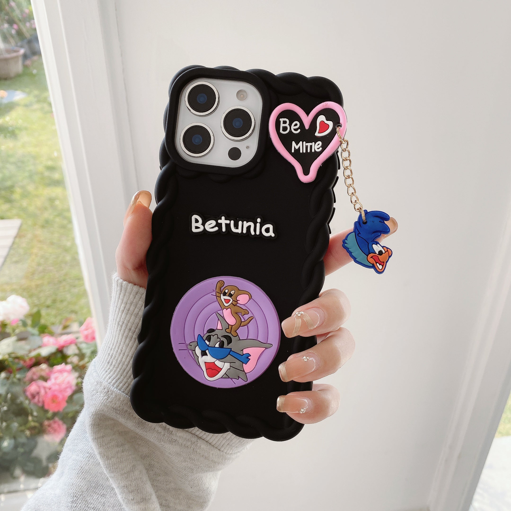 Be Mine Tom-Jerry Silicon Phone Cases For iPhone 16 Pro