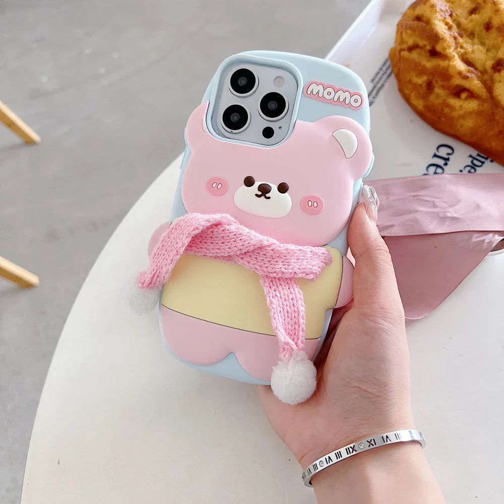 cute-bear-with-scarf-silicon-phone-case-for-iphone