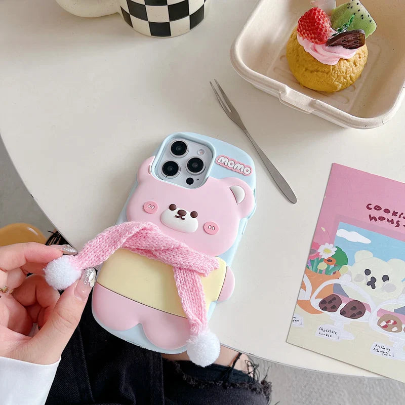 cute-bear-with-scarf-silicon-phone-case-for-iphone