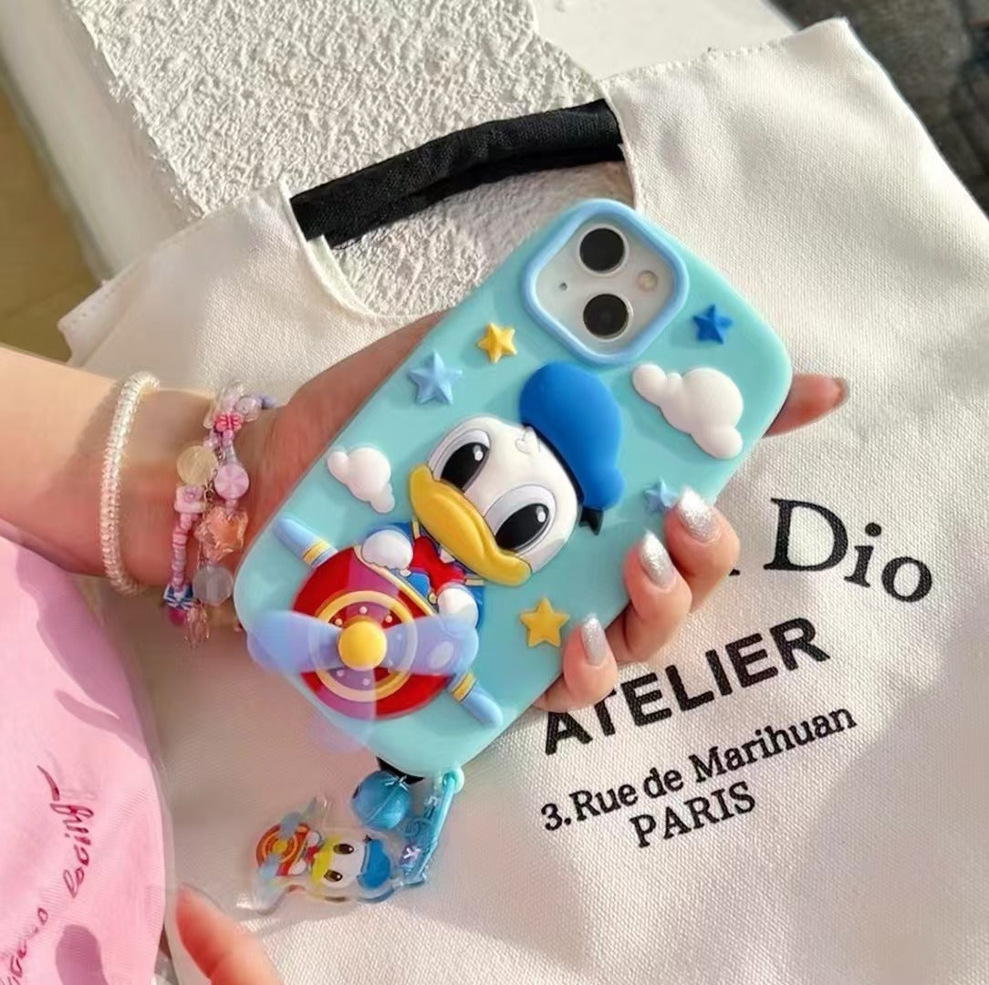 Flying Donald Duck Silicon Phone Case For iPhone 11 Pro Max