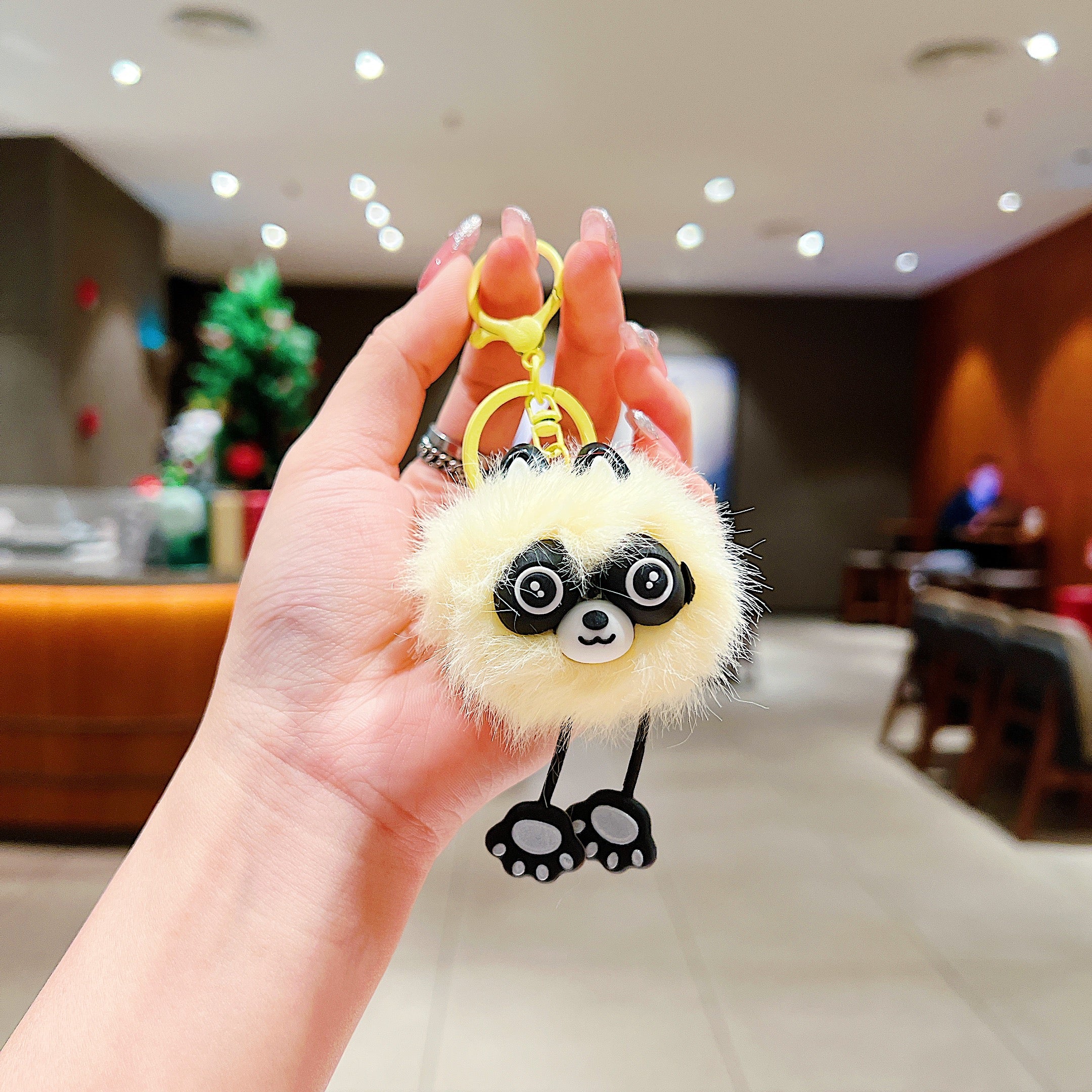 Fluffy Panda Charm Bracelet