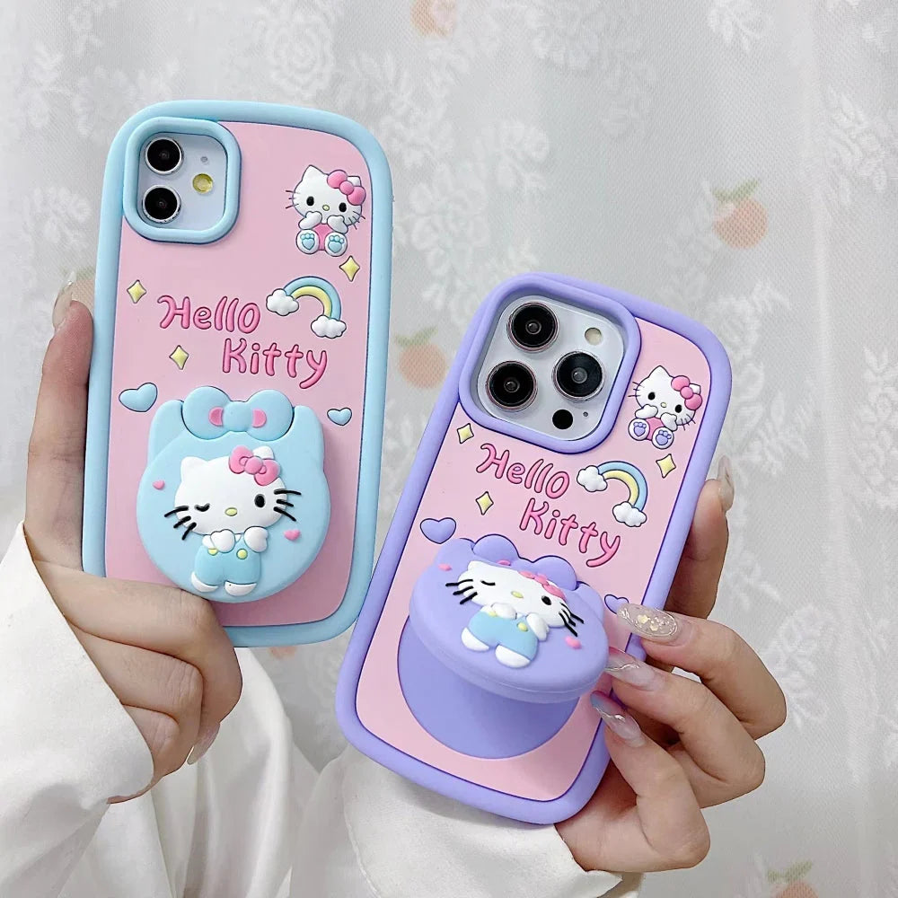 Hello Kitty Mirror Silicon Phone Cases For iPhone 11 Pro Max