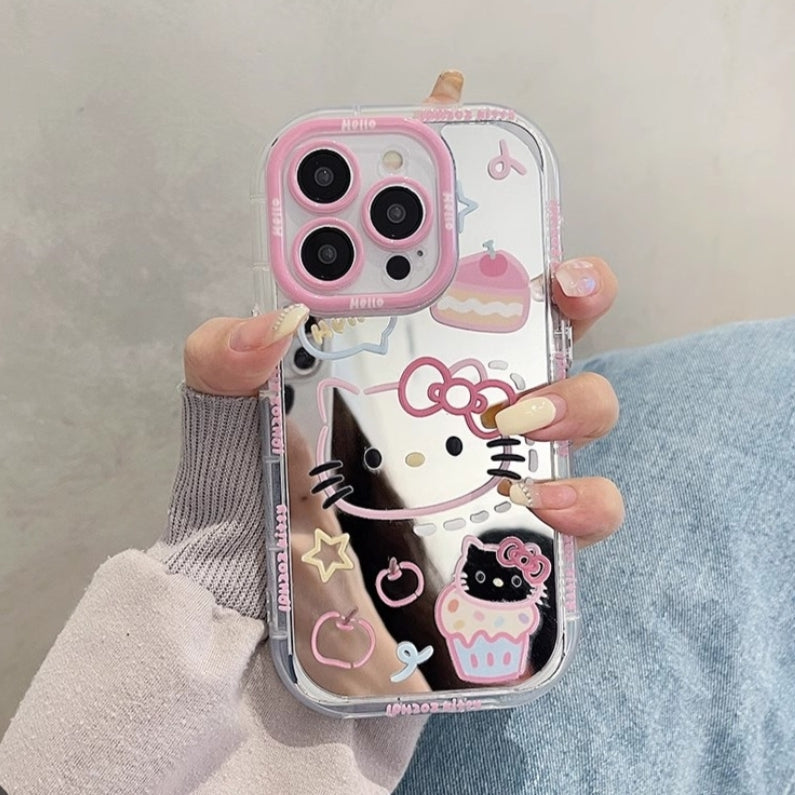 Phone case with Hello Kitty design held by a person