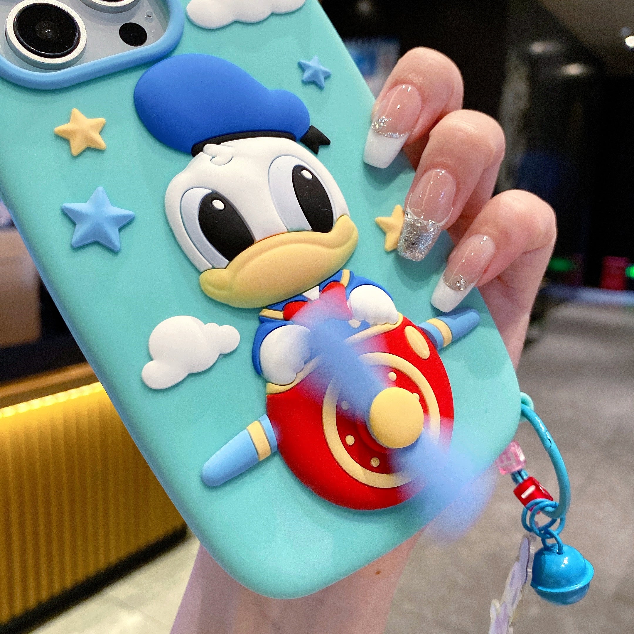 Flying Donald Duck Silicon Phone Case For iPhone 16
