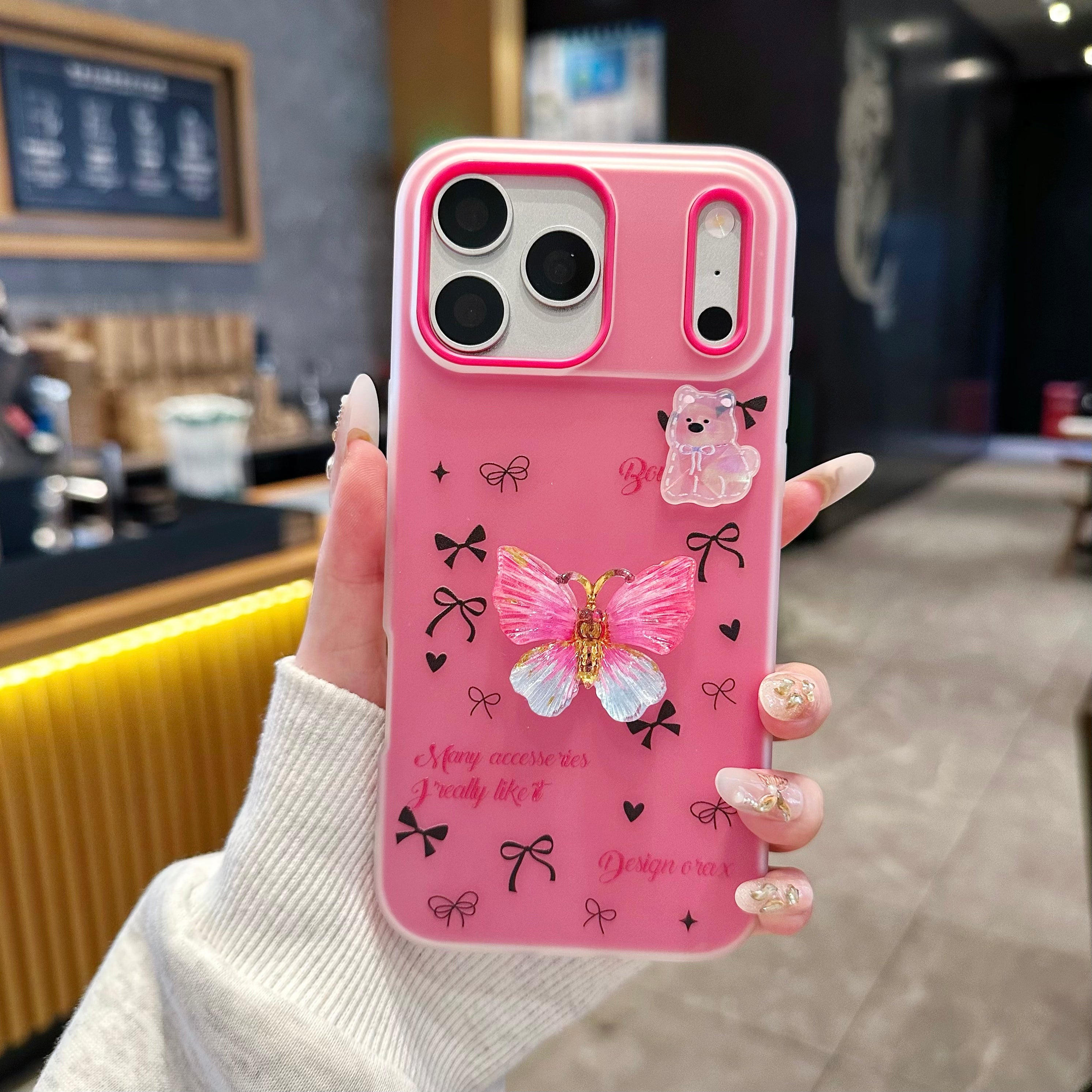 Blossom Butterfly Coquette Silicone Phone Case