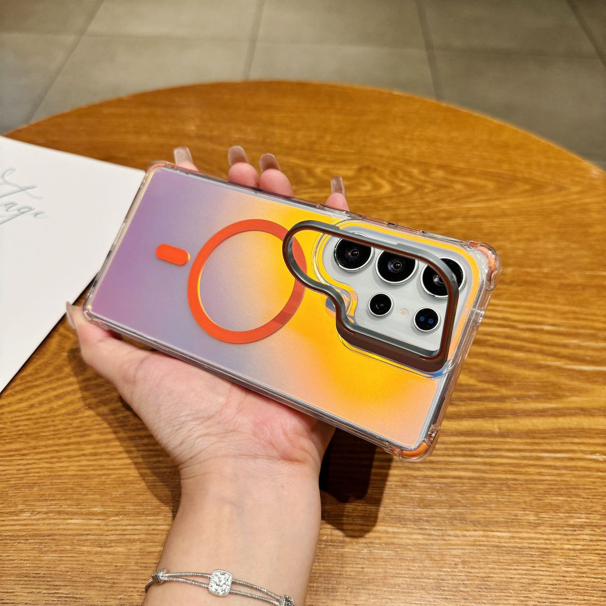 Holographic MagSafe Stand Case - Phone Case For Galaxy S25 Ultra