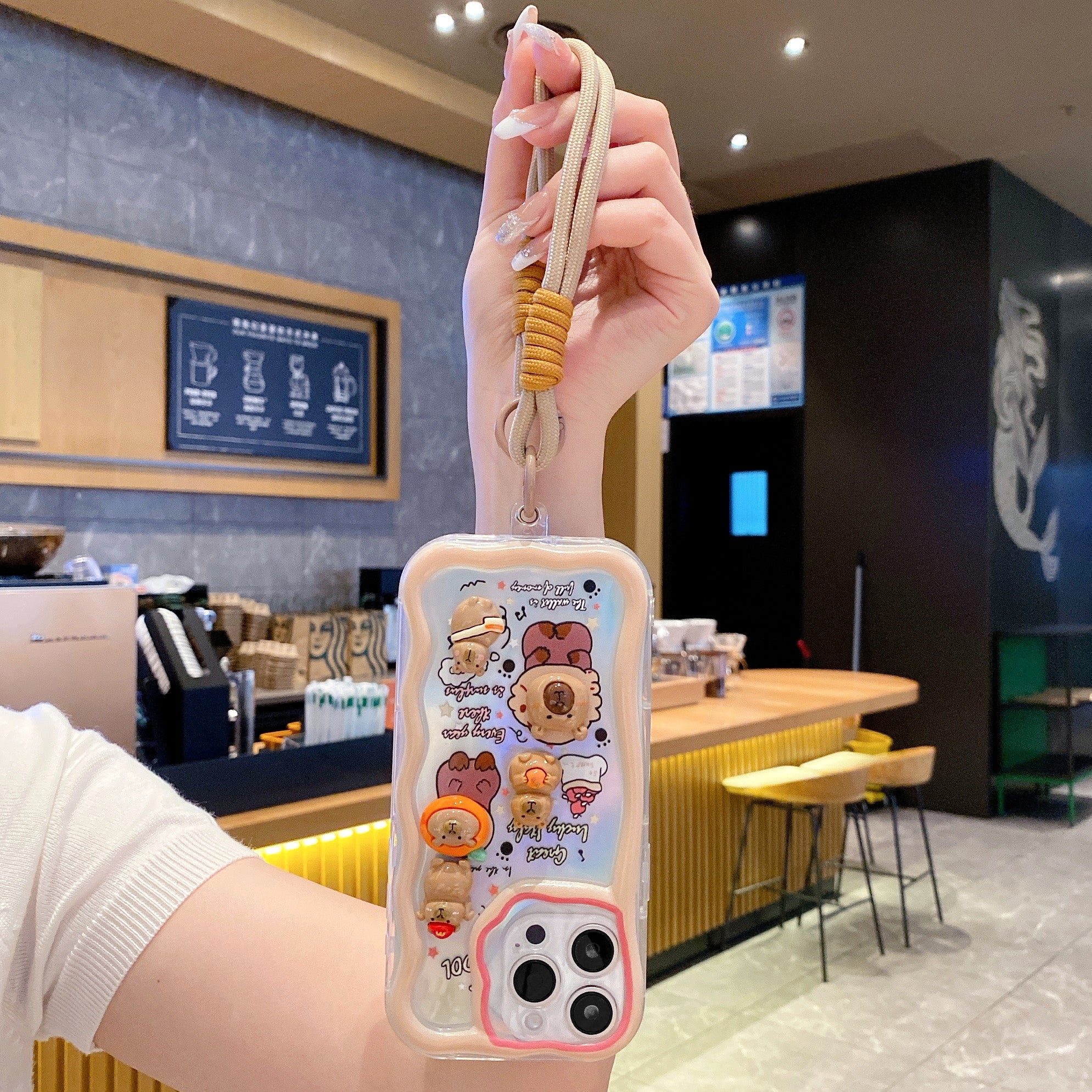 Lucky Toy Capybara Silicon Phone Cases For iPhone 15