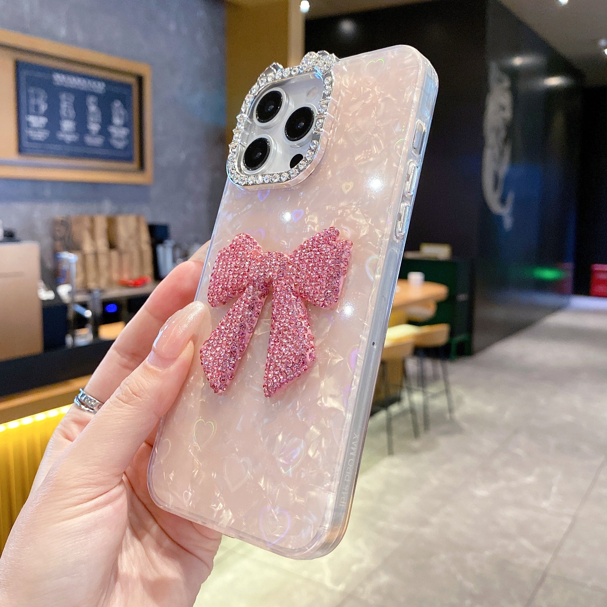 Luxury Bow Bling Case – Cute Pink Edition Case For iPhone 17 Air