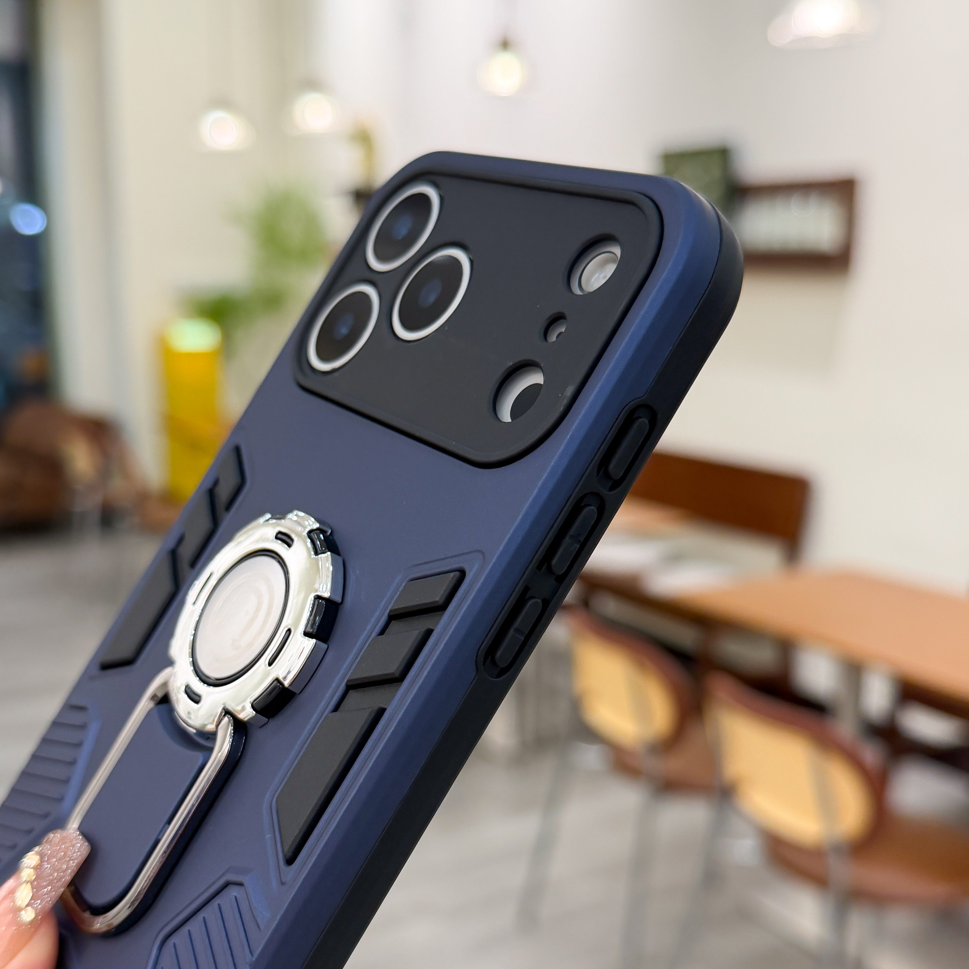 Military-Grade Protection Case - 360° Rotating Ring Holder & Magnetic Car Mount Case For iPhone 15 Plus