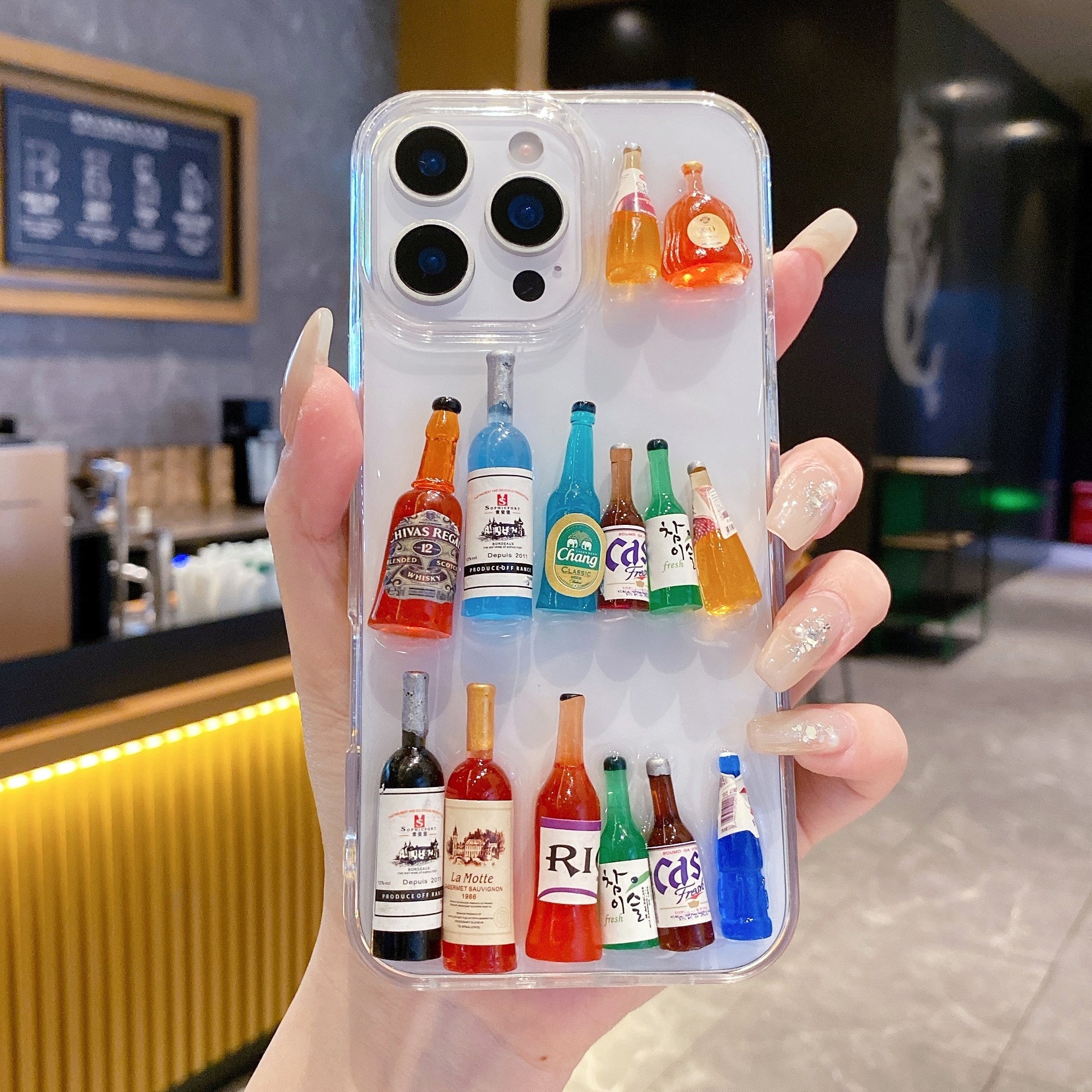 Mini Bar Bottle Case – Trendy Aesthetic Case For iPhone 17 Air