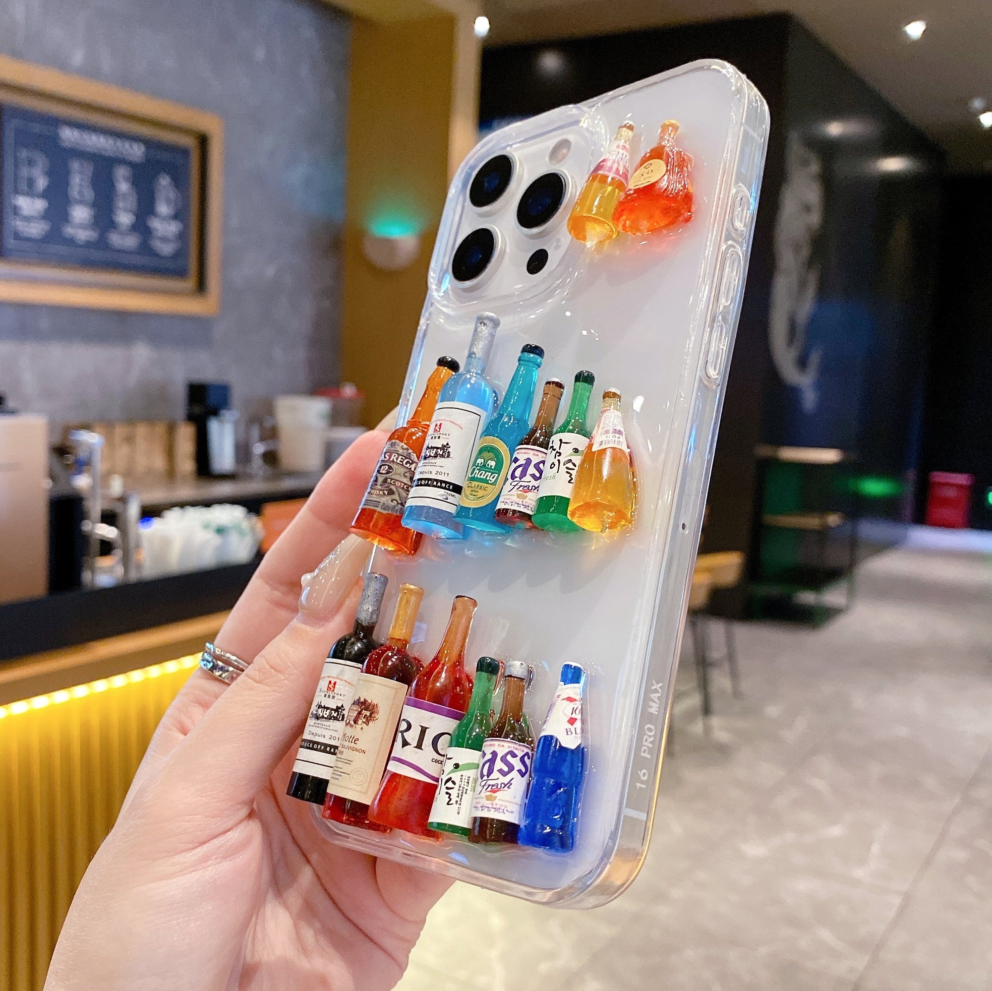 Mini Bar Bottle Case – Trendy Aesthetic Case For iPhone 17 Pro Max