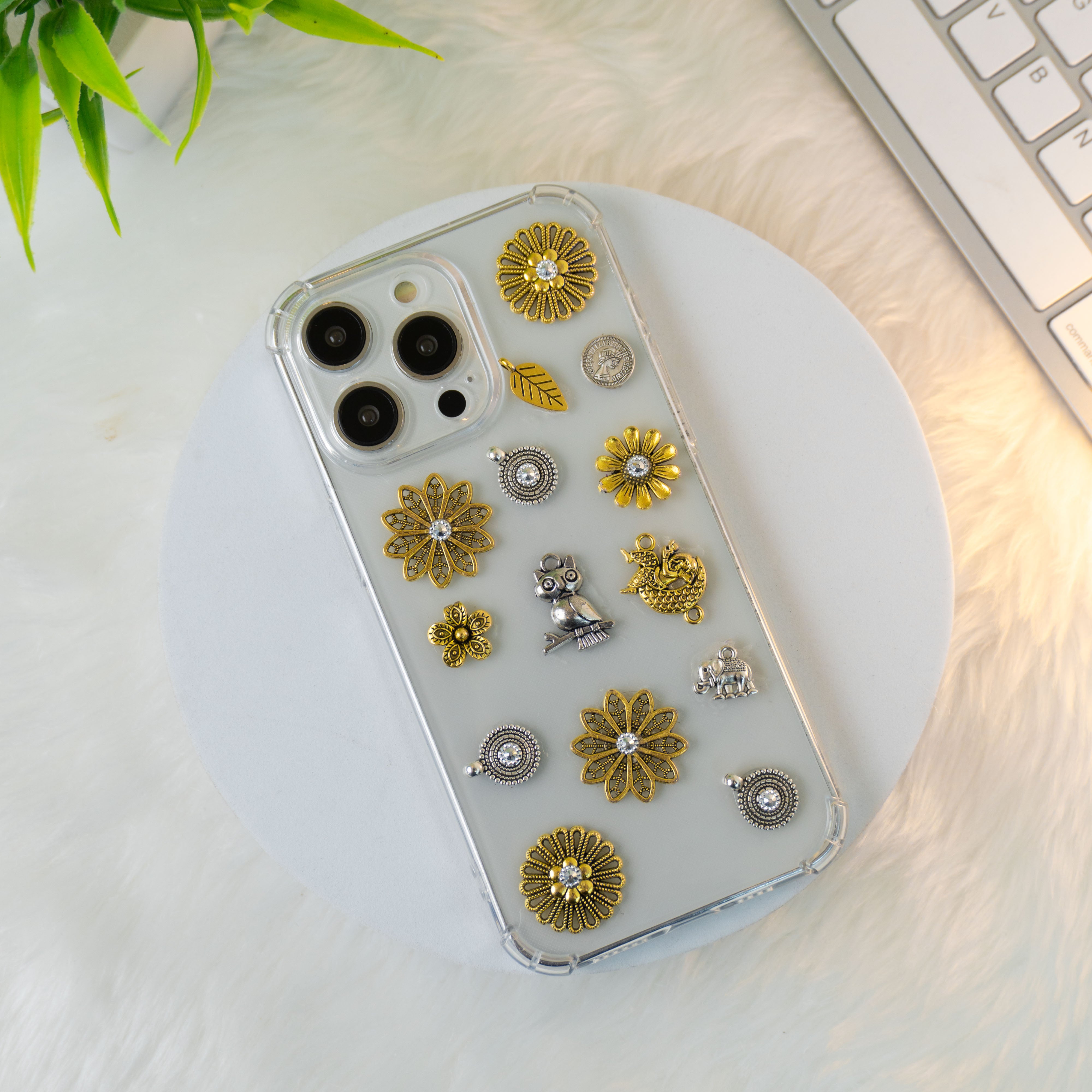 Owl-Elephant Oxidized Silicon Phone Cases For iPhone 16 Pro Max