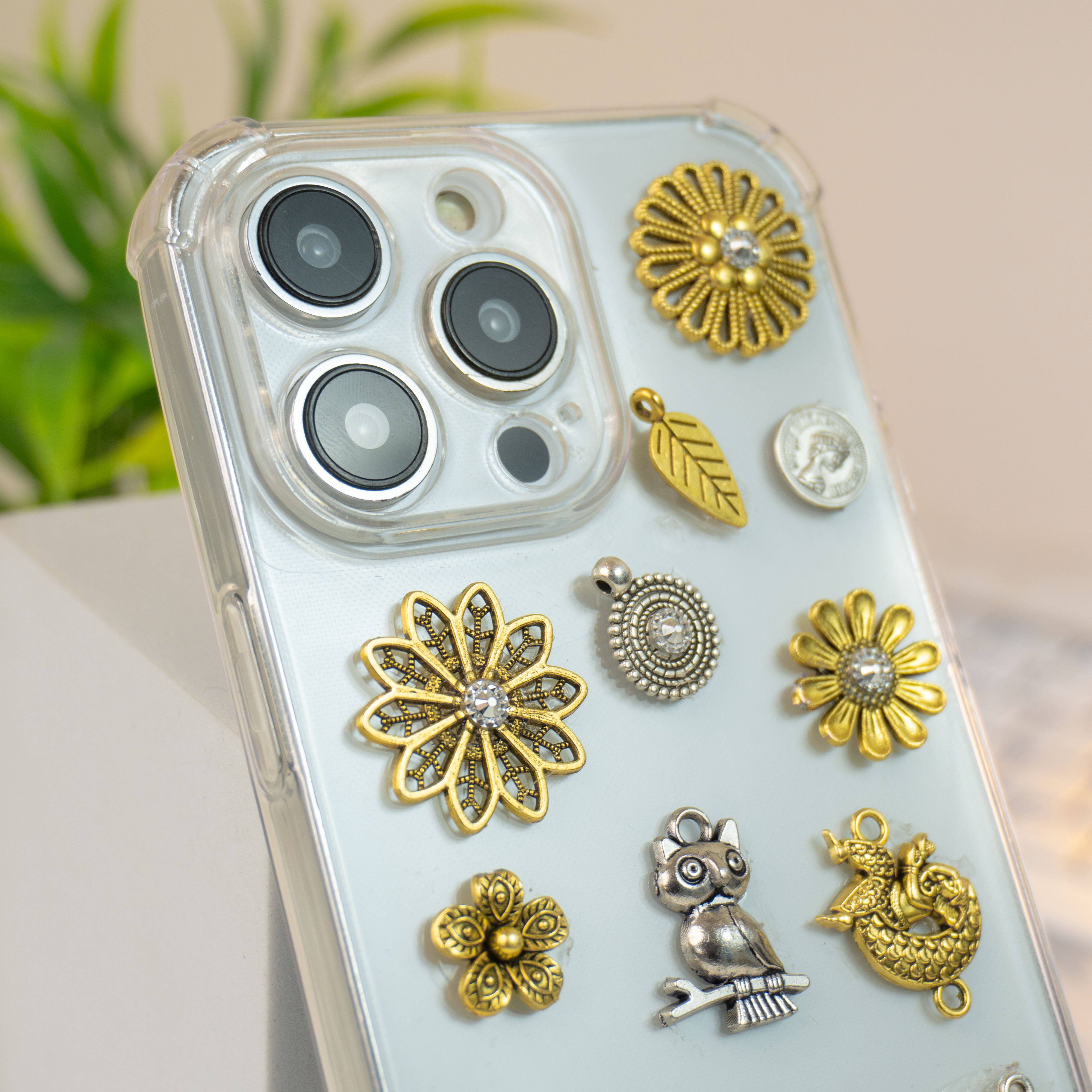 Owl-Elephant Oxidized Silicon Phone Cases For iPhone 16 Pro Max