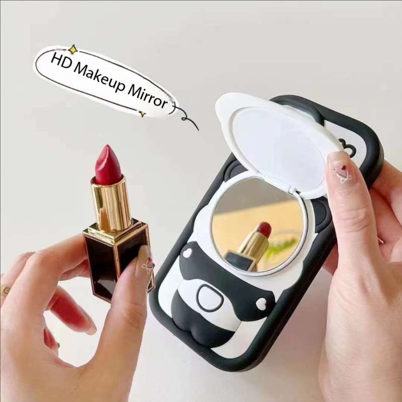 cute-panda-with-mirror-stand-silicon-phone-case-for-iphone