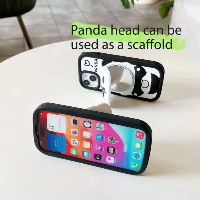 cute-panda-with-mirror-stand-silicon-phone-case-for-iphone