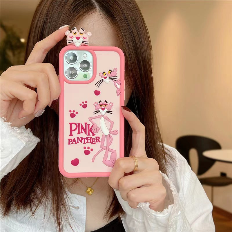 Pink Panther Silicon Phone Case For iPhone 12