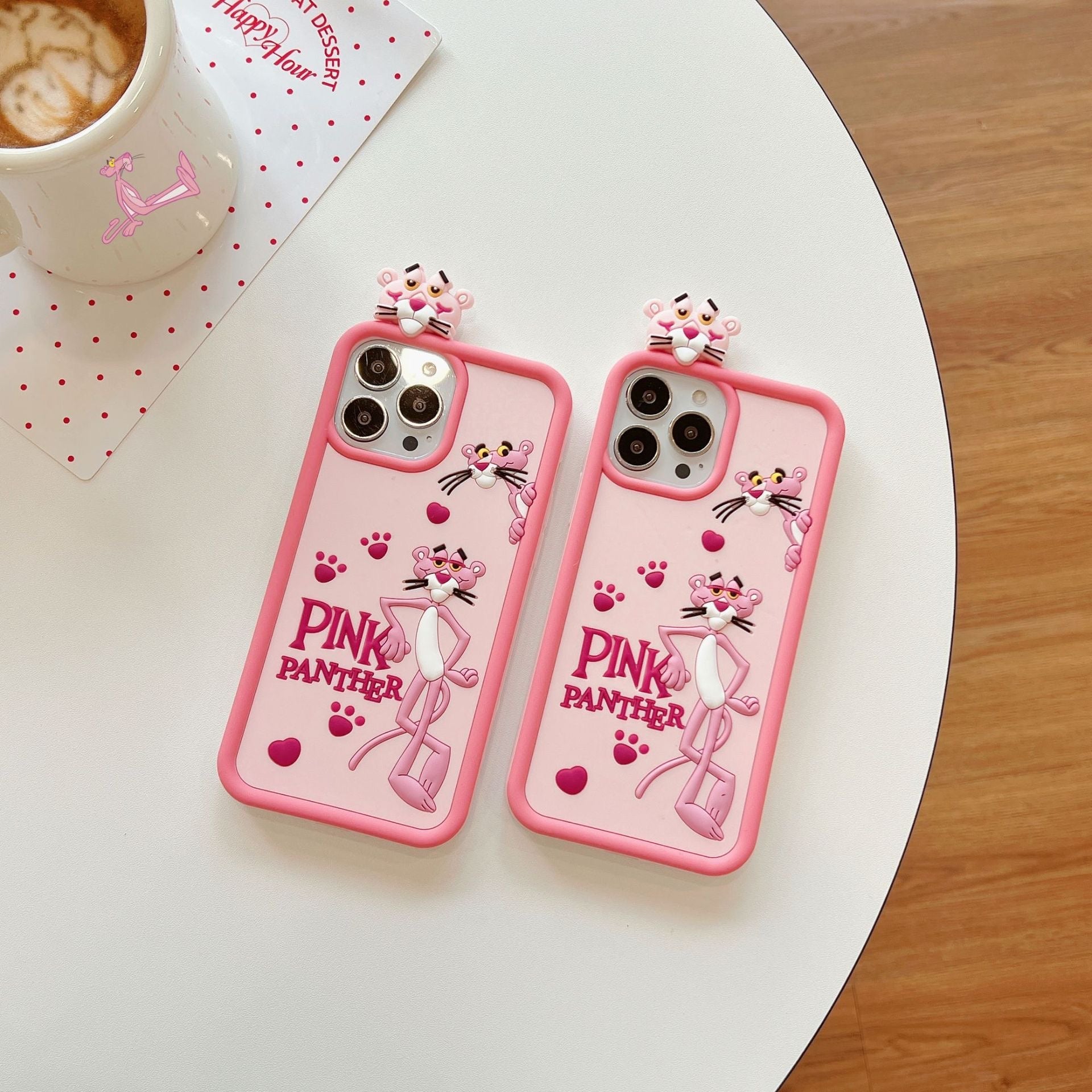 Pink Panther Silicon Phone Case For iPhone 12