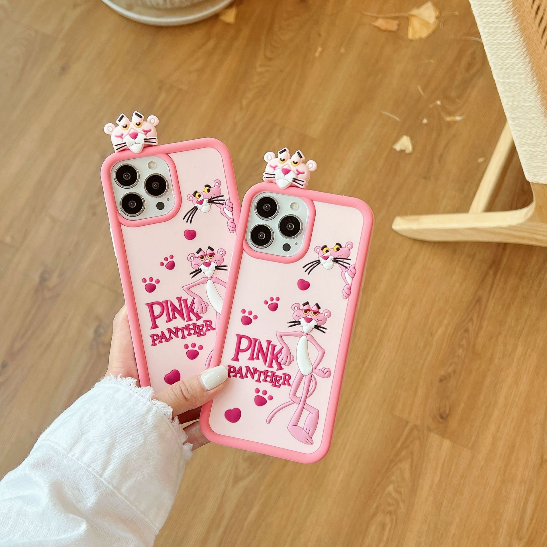 Pink Panther Silicon Phone Case For iPhone 12