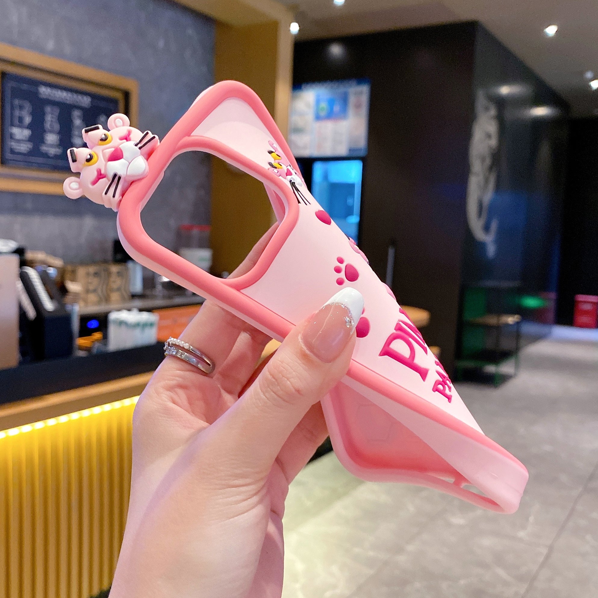 Pink Panther Silicon Phone Case For iPhone 16 Pro