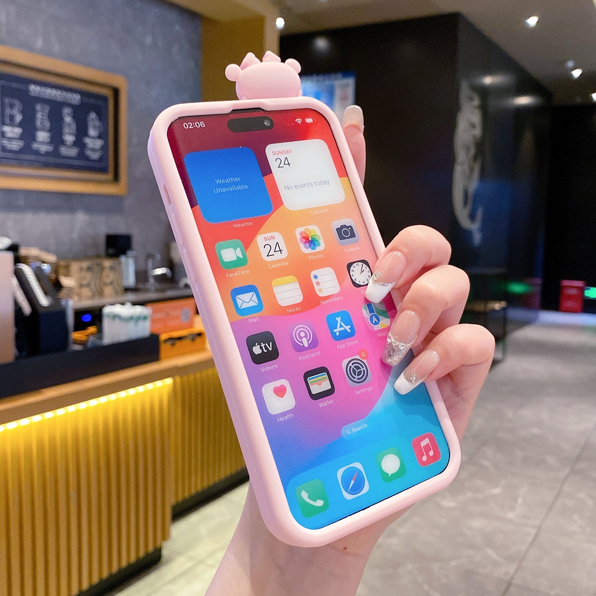Pink Panther Silicon Phone Case For iPhone 16 Pro