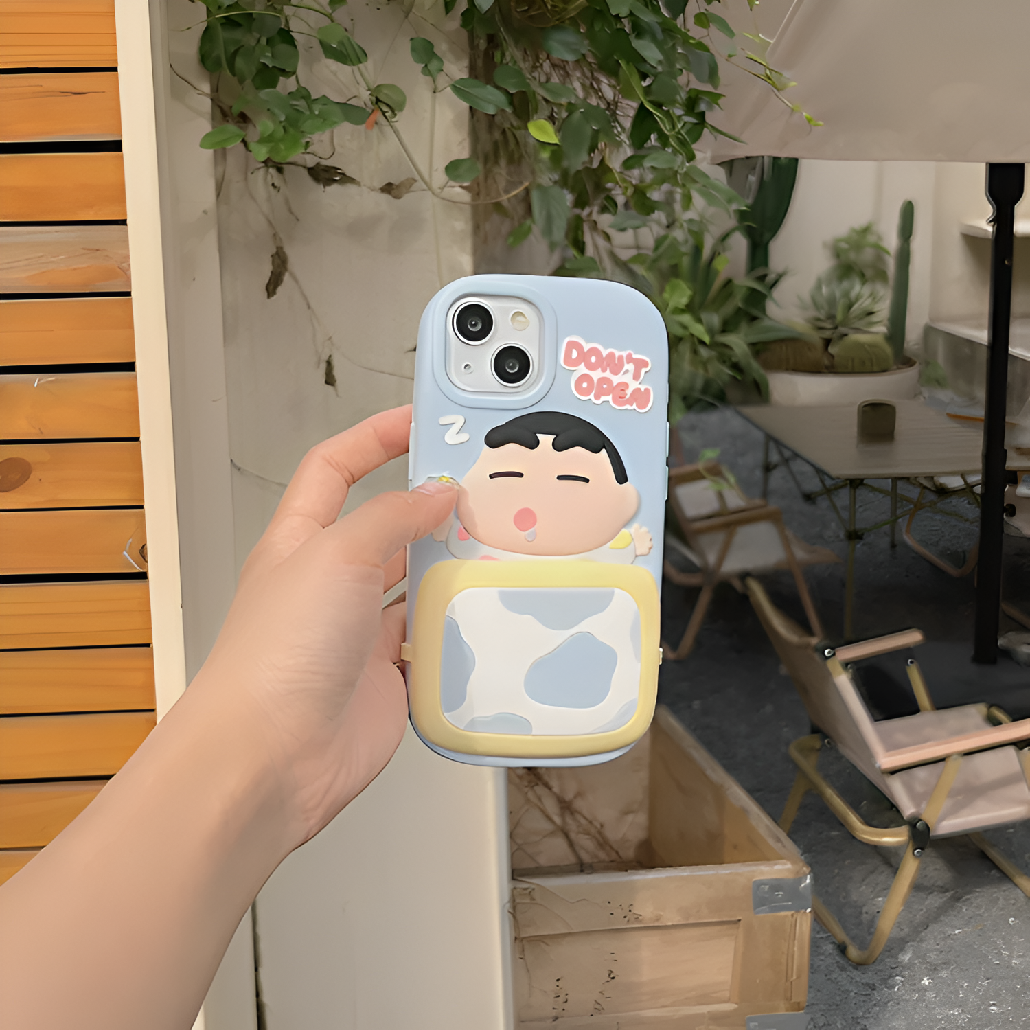 Don't Open Shinchan Silicon Phone Case For iPhone