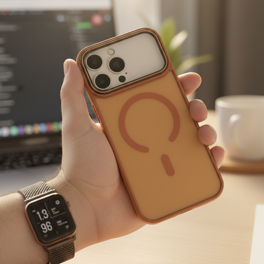 Sunset Tan MagSafe Compatible Phone Case - Slim Magnetic Protective Case