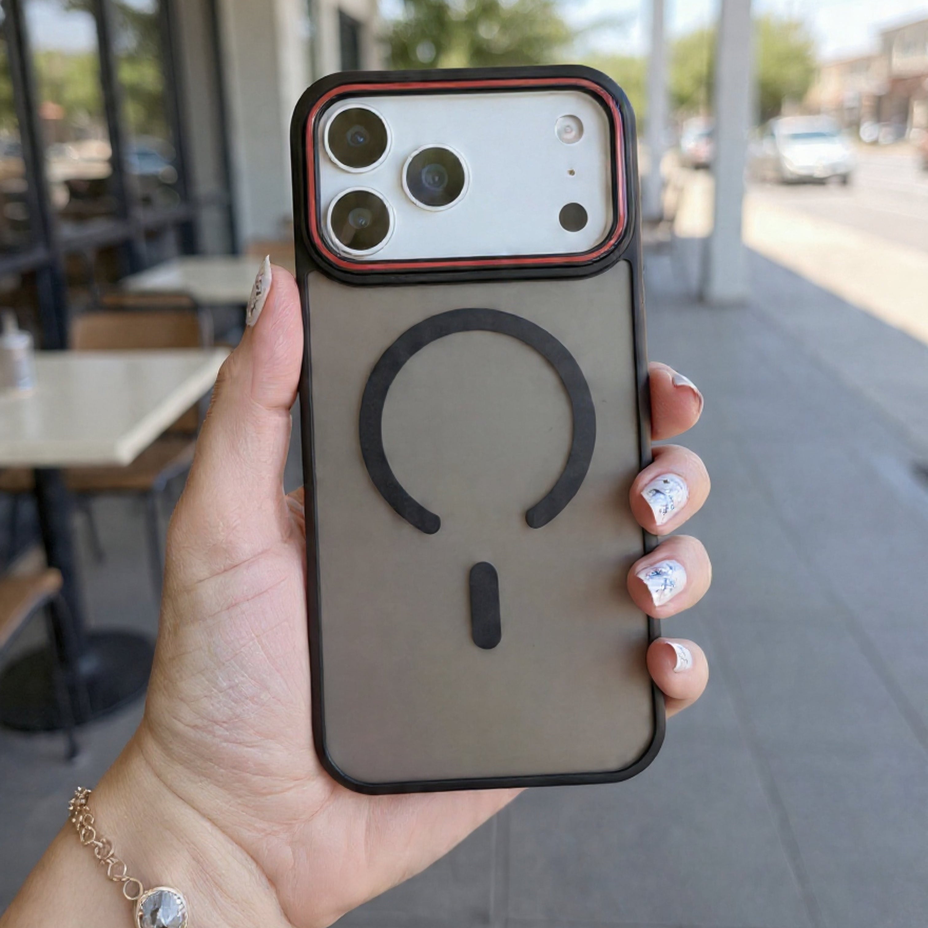 Stealth Black MagSafe Compatible Phone Case - Slim Magnetic Protective Case