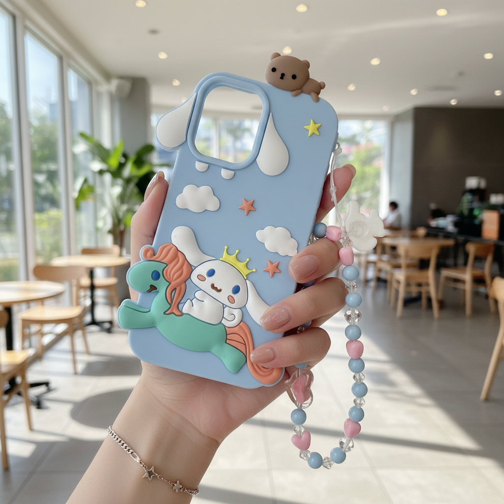 Cute 3D Unicorn Lanyard - Phone Case For iPhone 14 Pro Max