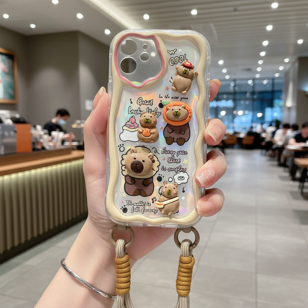 Lucky Toy Capybara Silicon Phone Cases