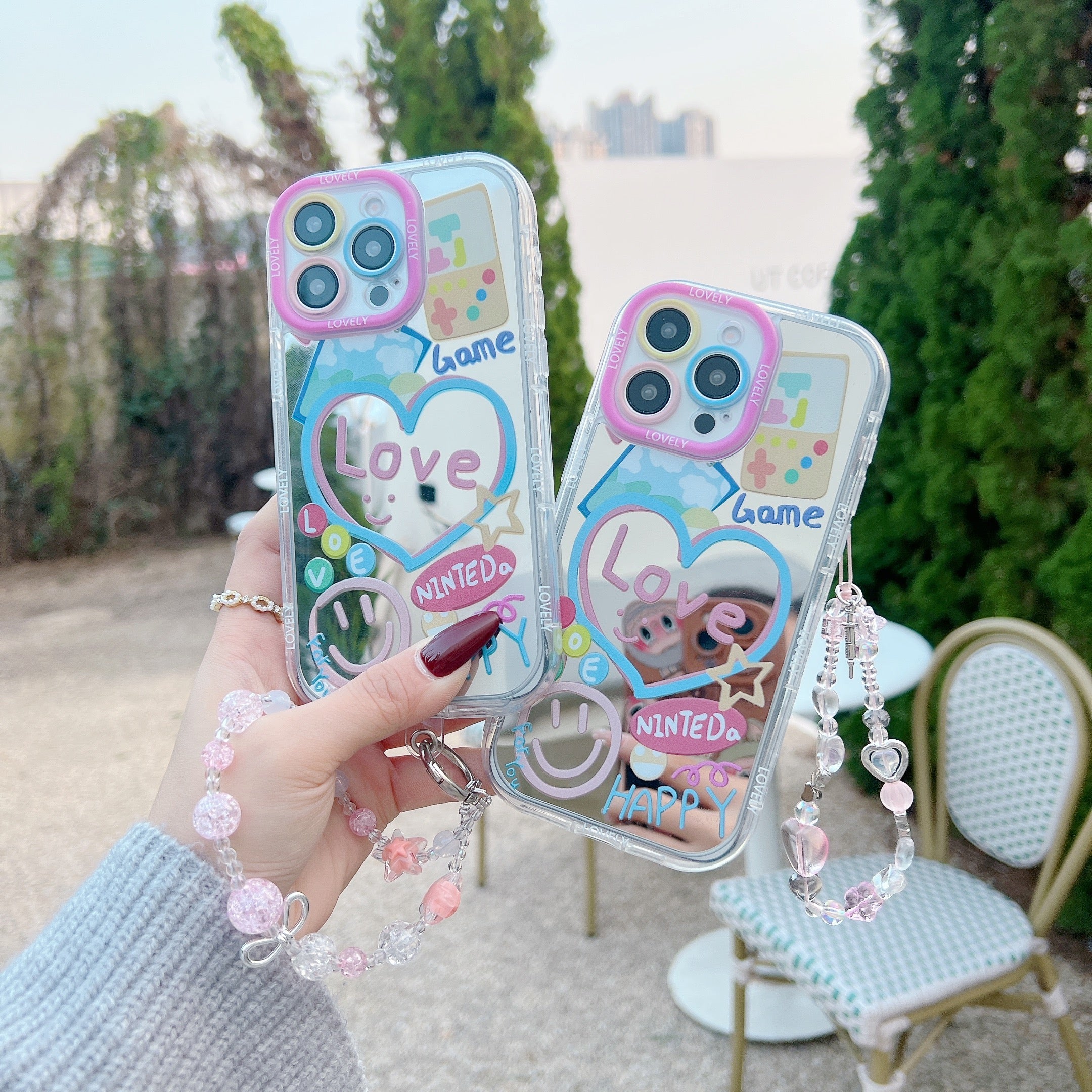love-game-with-bracelet-mirror-silicon-phone-case-for-iphone