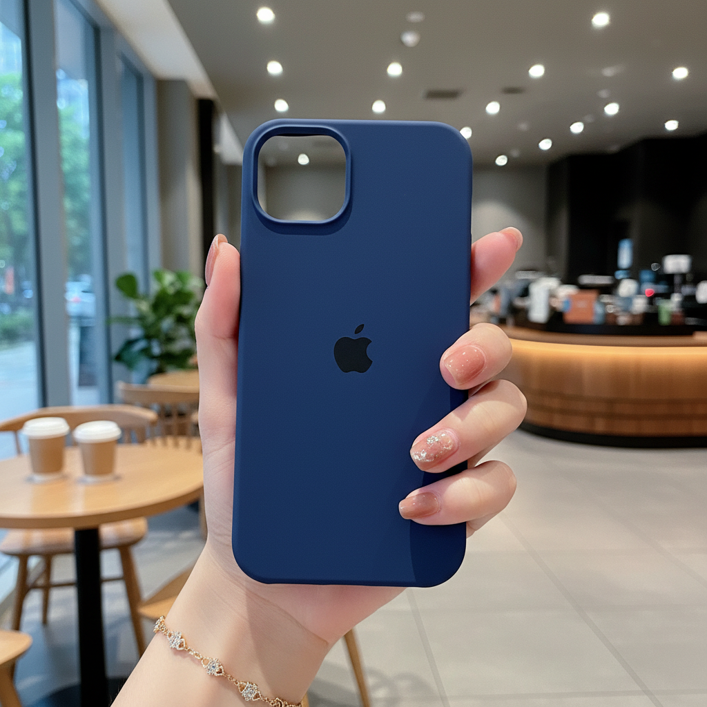 Original Blue Silicon Phone Cases