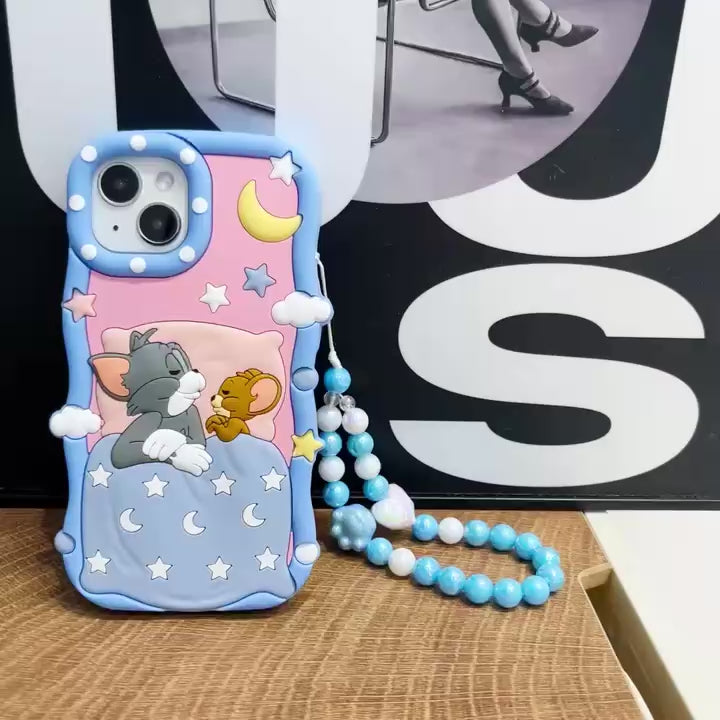 sleeping-tom-jerry-silicon-phone-cases-for-iphone