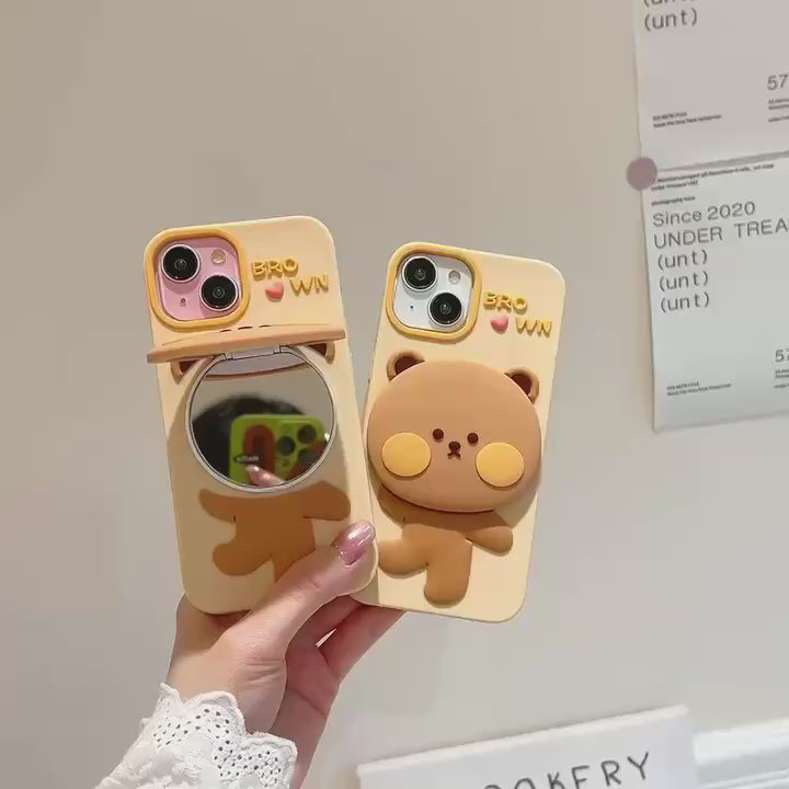 mirror-bear-silicon-phone-cases-for-iphone