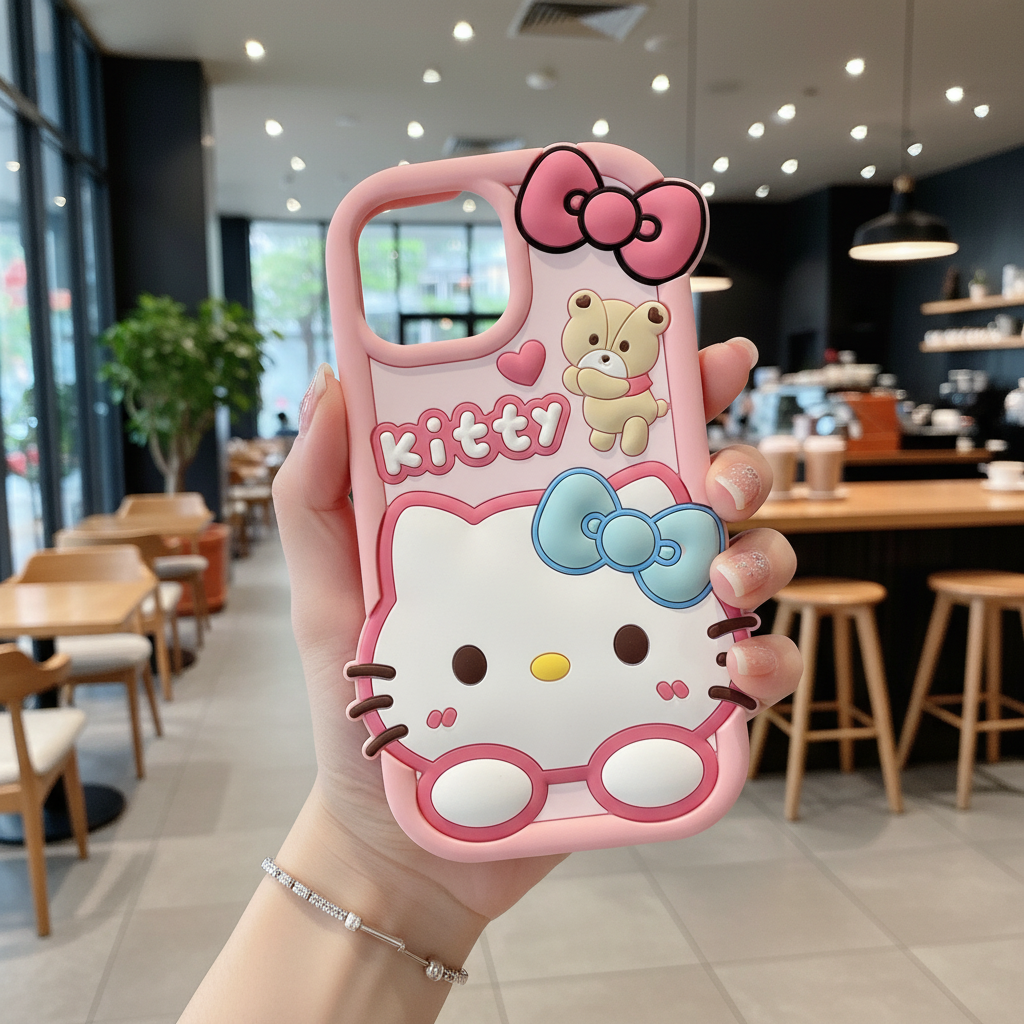 Bow Bear Kitty - Phone Case For iPhone 14 Plus