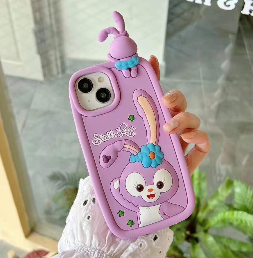 Purple Rabbit Silicon Phone Cases For iPhone 13 Pro Max