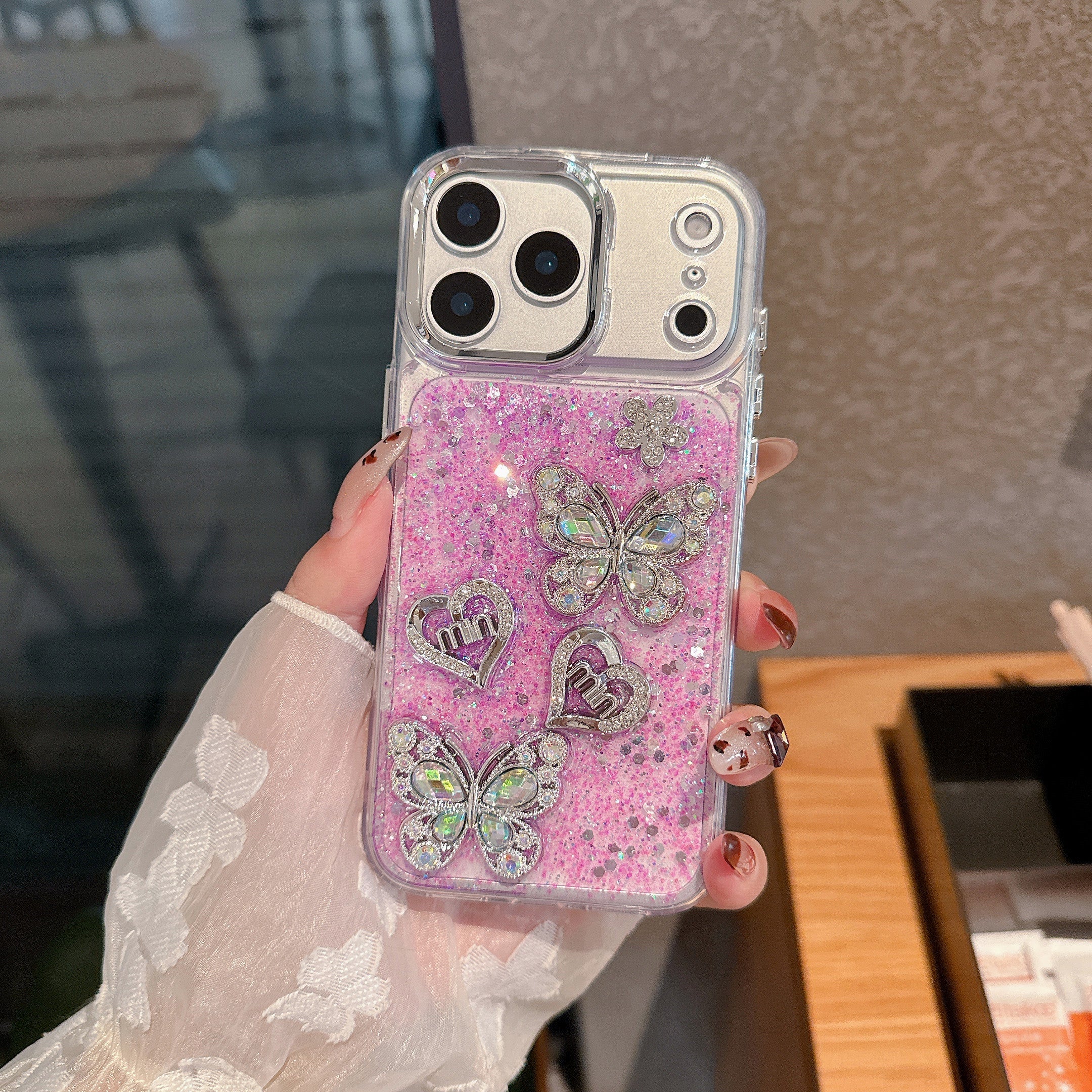 Angel Butterfly Love Silicone Phone Case For iPhone 17