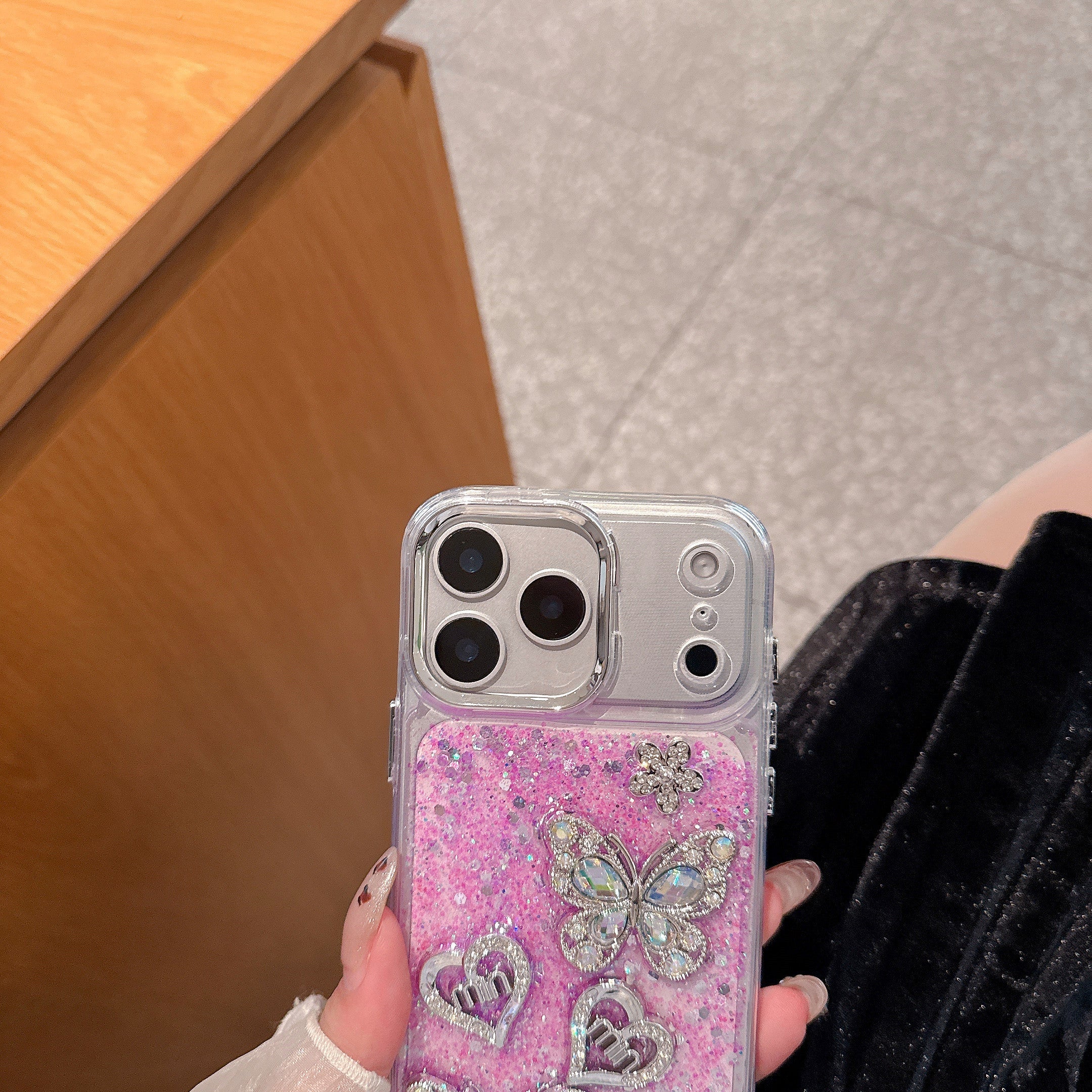 Angel Butterfly Love Silicone Phone Case For iPhone 15