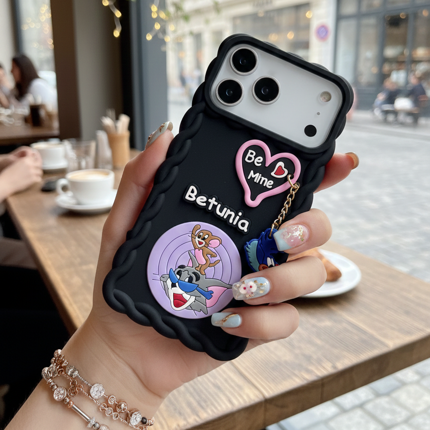 Be Mine Tom-Jerry Silicon Phone Cases For iPhone 17 Pro Max