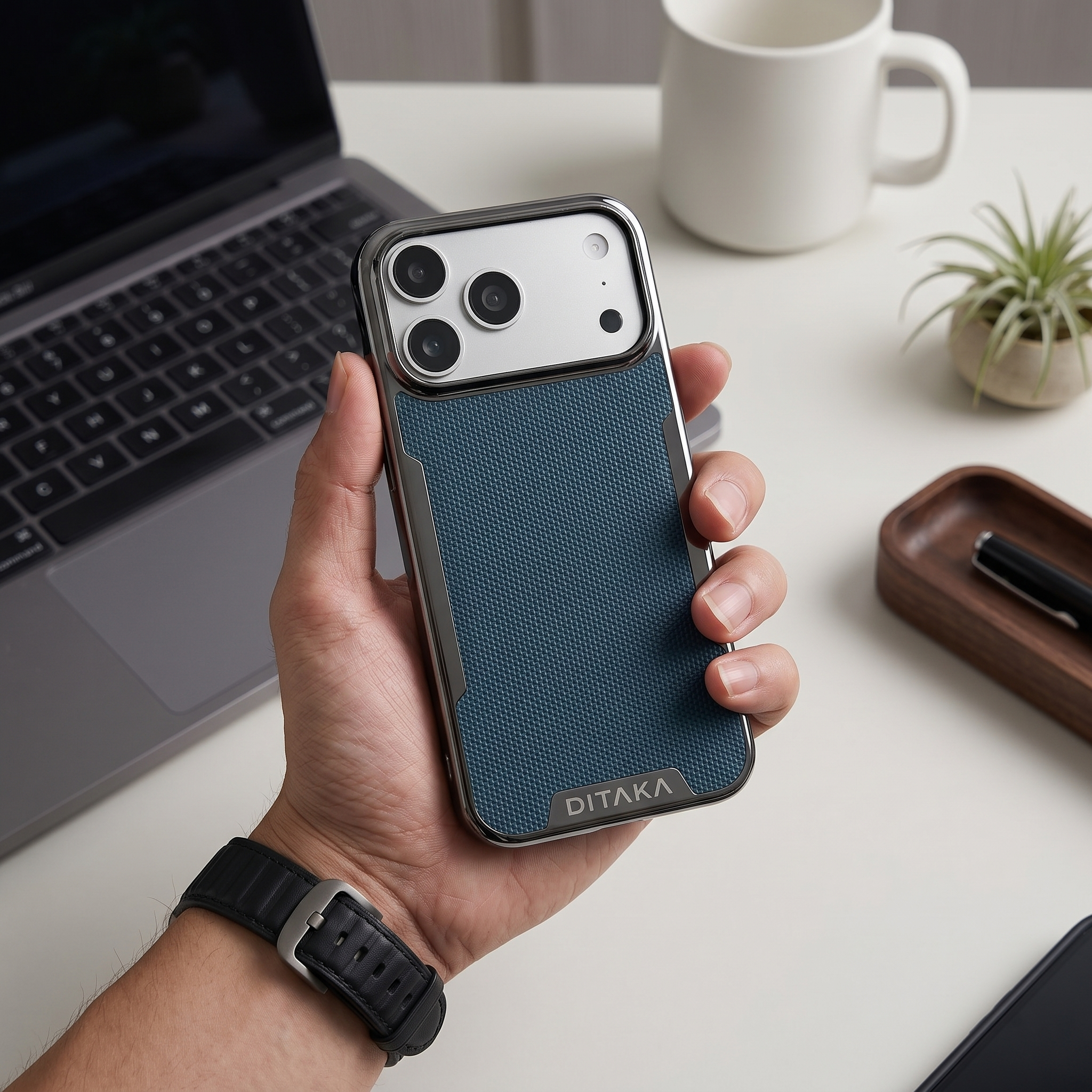 Blue Tactical Carbon Edition Precision Military Style Textured Grip Guard