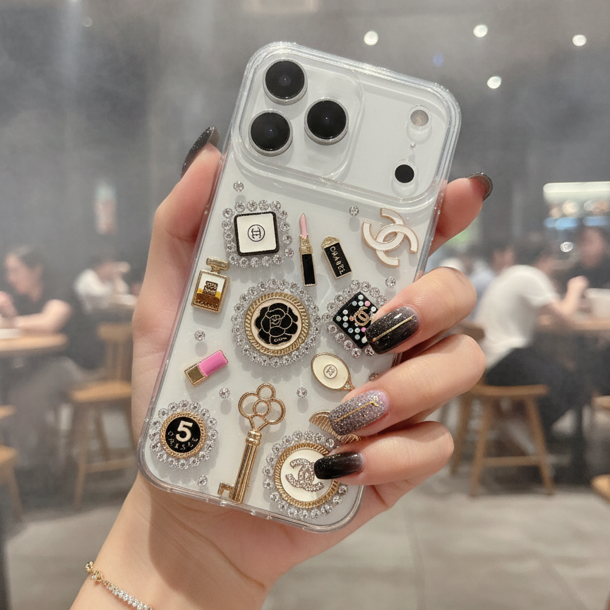 Clear Makeup Back Cover Case for iPhone 17 Pro Max