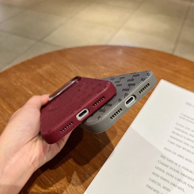 Burgundy Frosted Matte MagSafe Case - Phone Case For iPhone