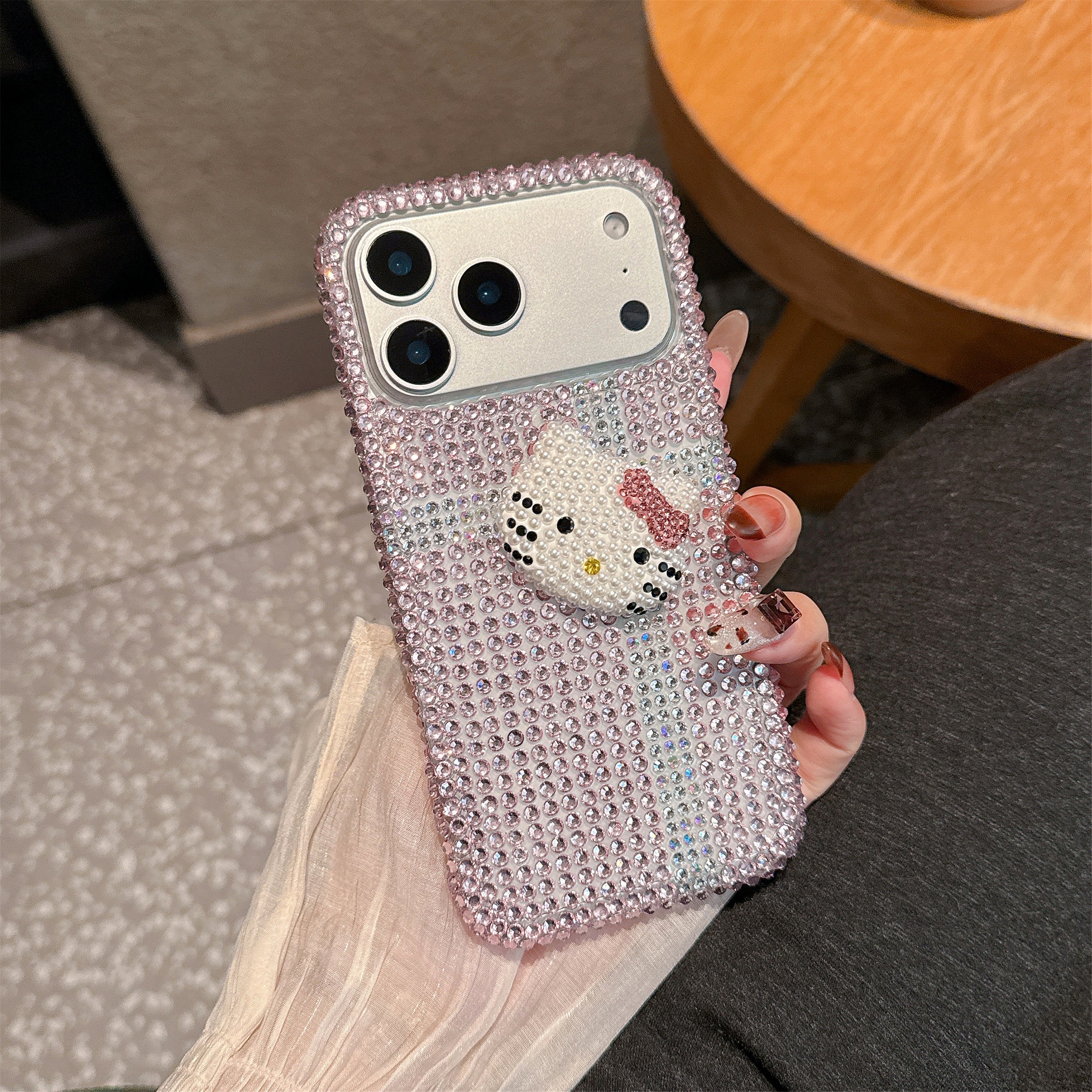 Pink Radiance Kitty Luxe Edition Full-Coverage Crystal Encrusted Cover