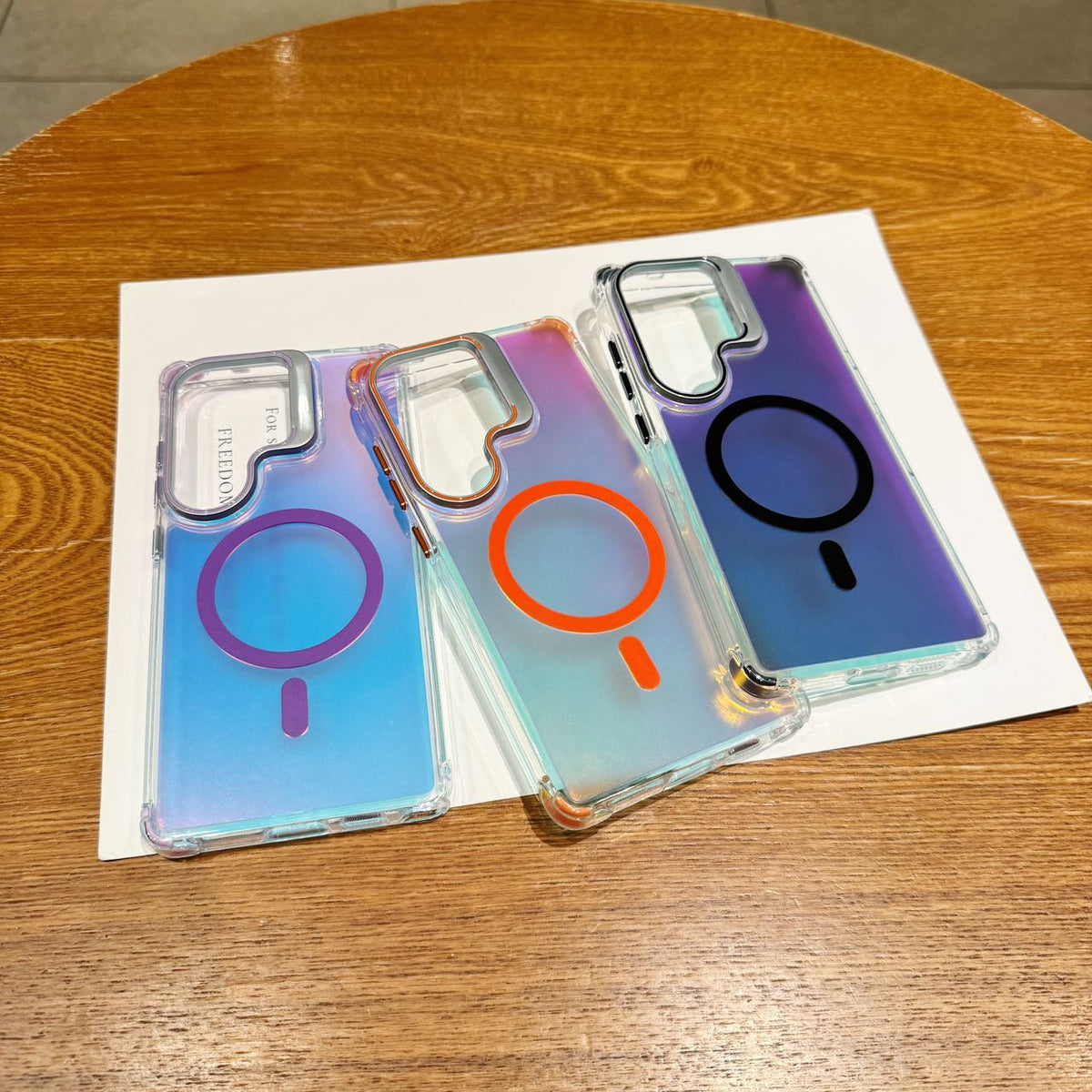 Holographic MagSafe Stand Case - Phone Case For Galaxy S25 Ultra