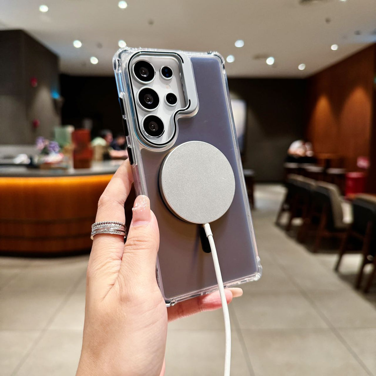 Holographic MagSafe Stand Case - Phone Case For Galaxy S25 Ultra