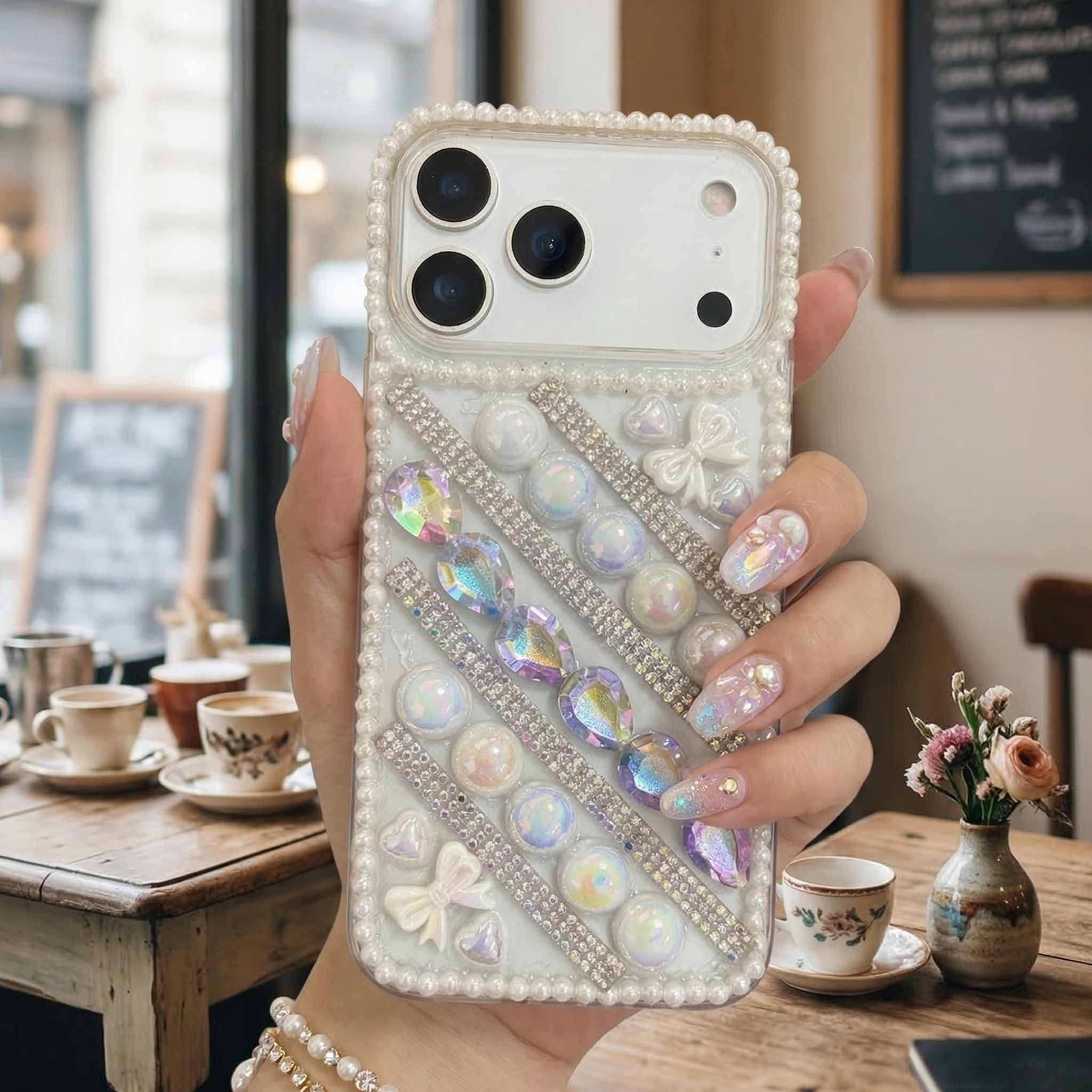 KoreanStyle Jinju Brilliance Luxe – Elegance Silicone Case