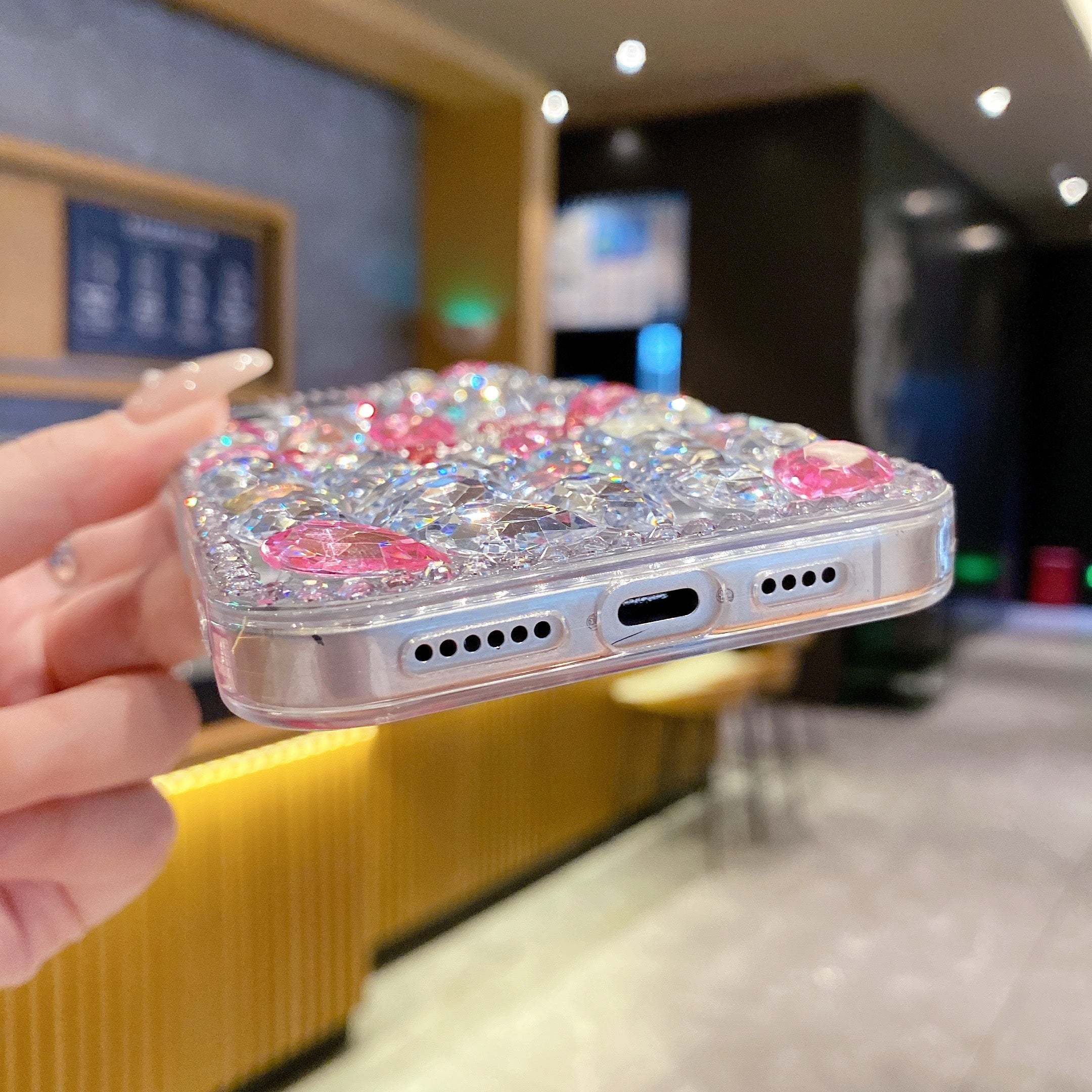 Luxury Crystal Diamond Butterfly Bling Phone Case For iPhone 17 Pro Max