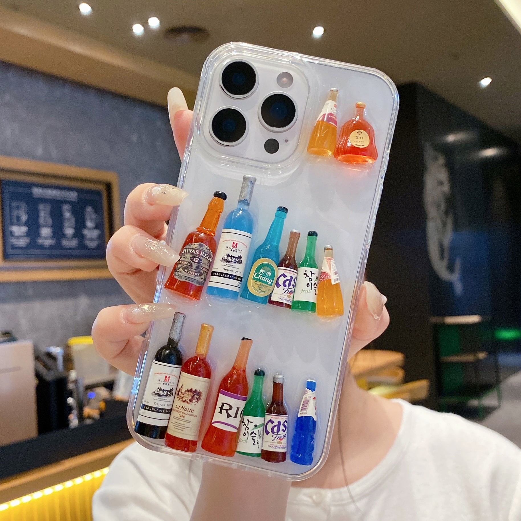 Mini Bar Bottle Case – Trendy Aesthetic Case For iPhone 17 Pro Max
