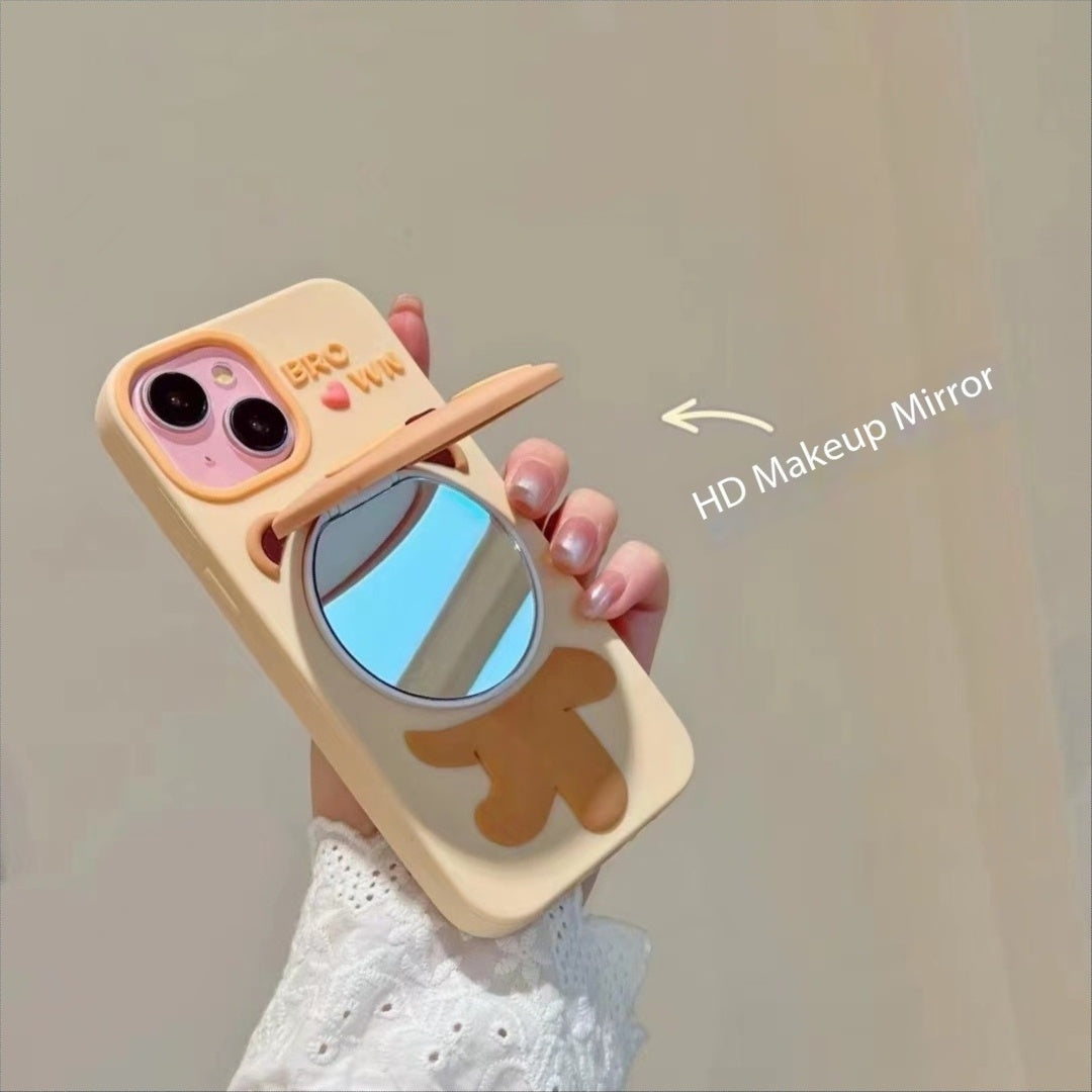 Mirror Bear Silicon Phone Cases For iPhone 13 Pro Max